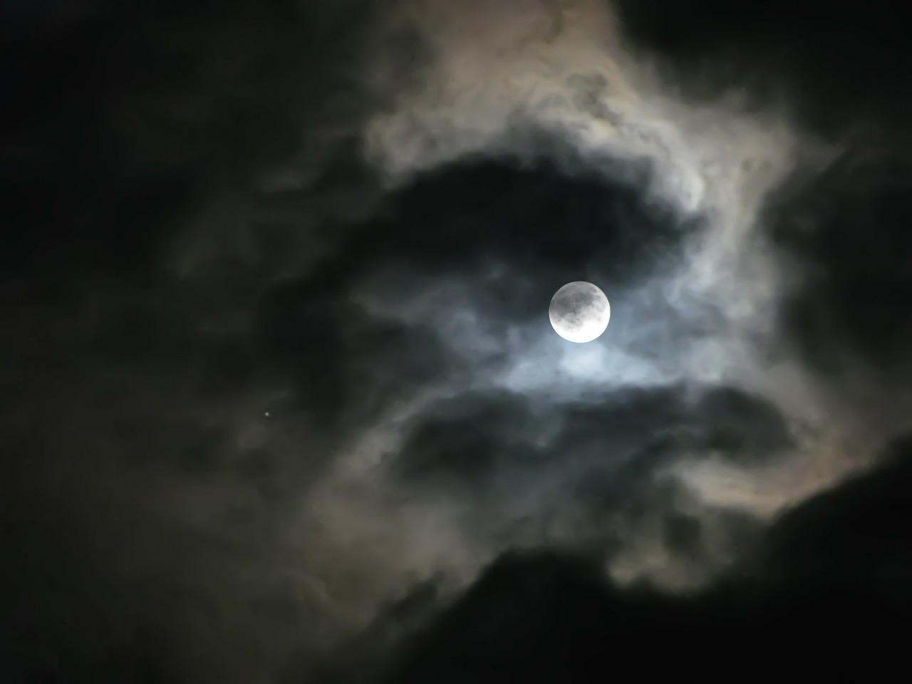 moon sky night free photo