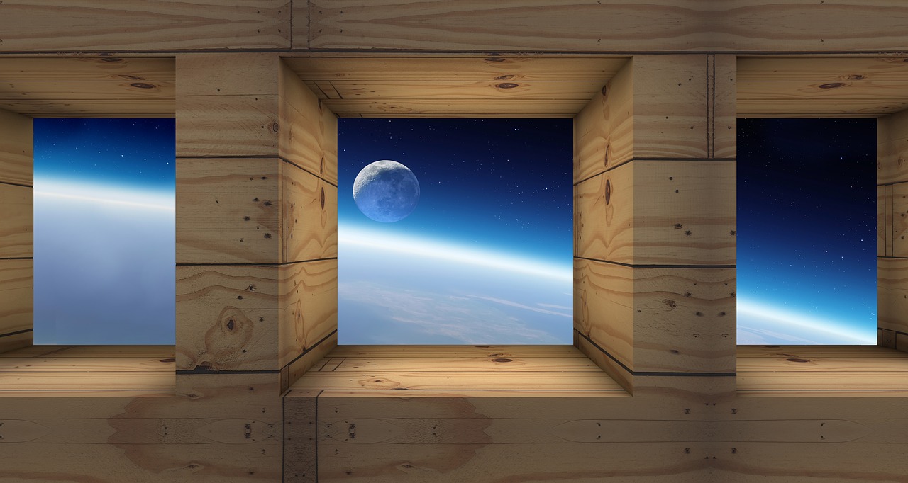 moon space atmosphere free photo