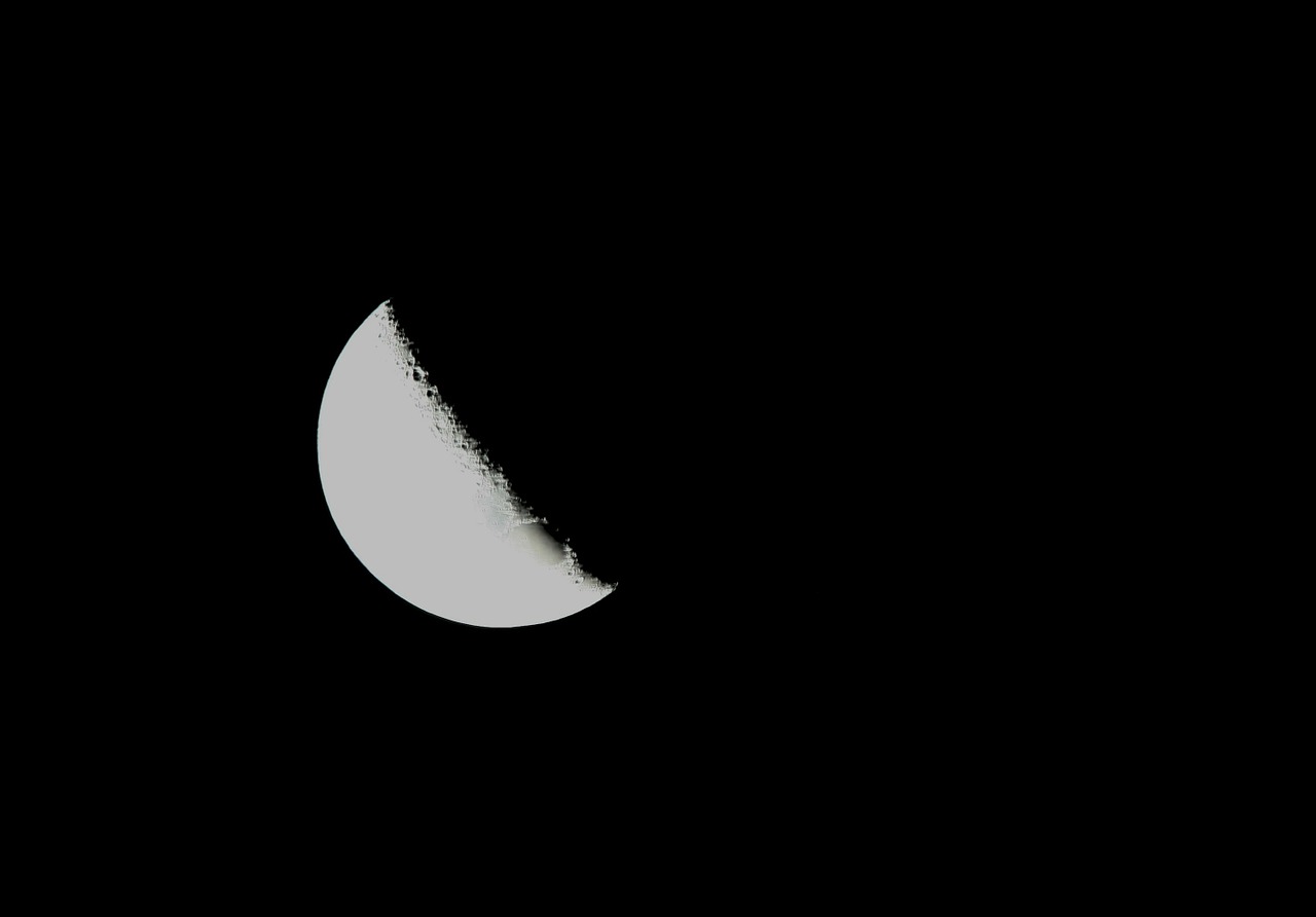 moon half orbital free photo