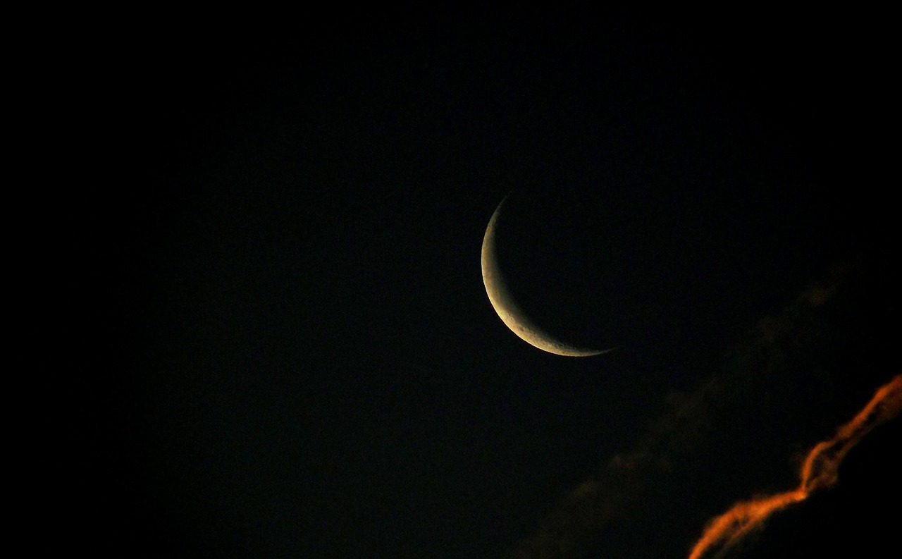 moon sickle crescent moon free photo