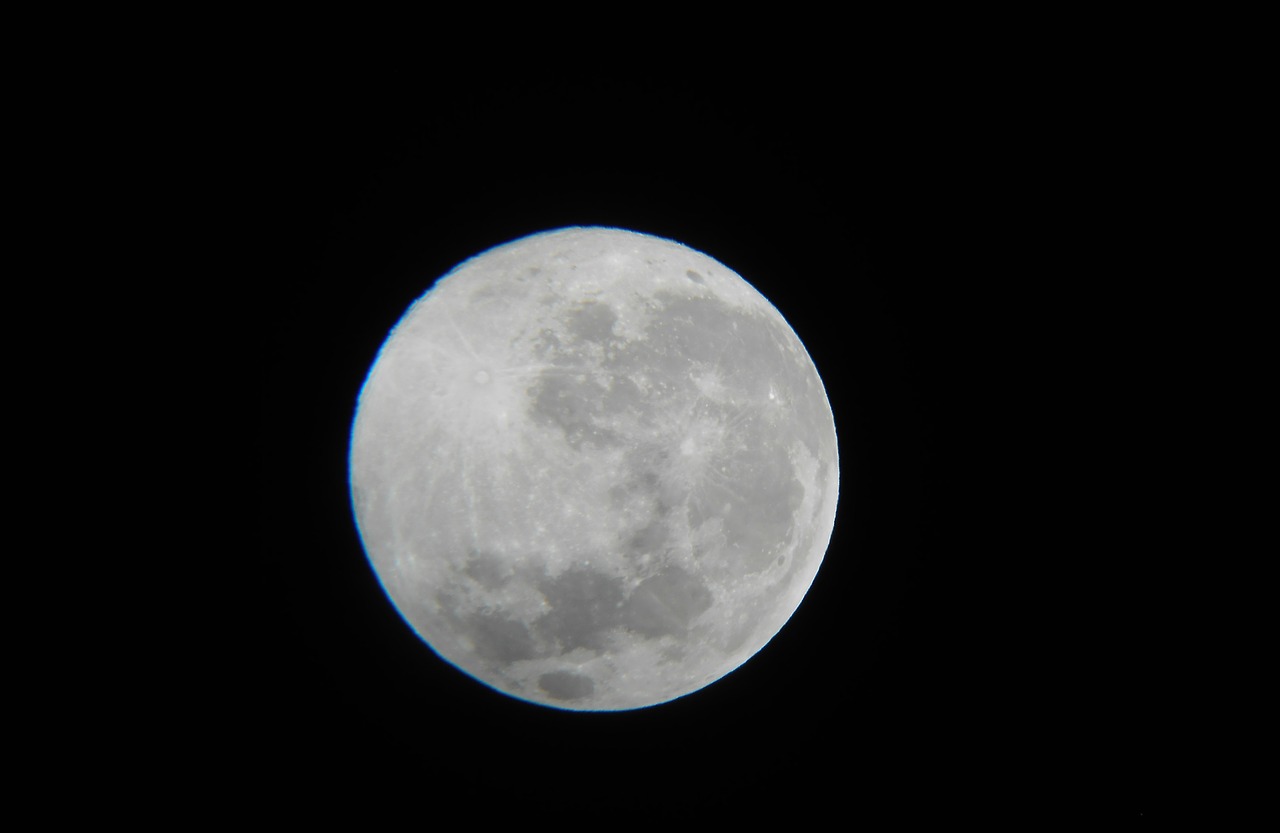 moon space astronomy free photo