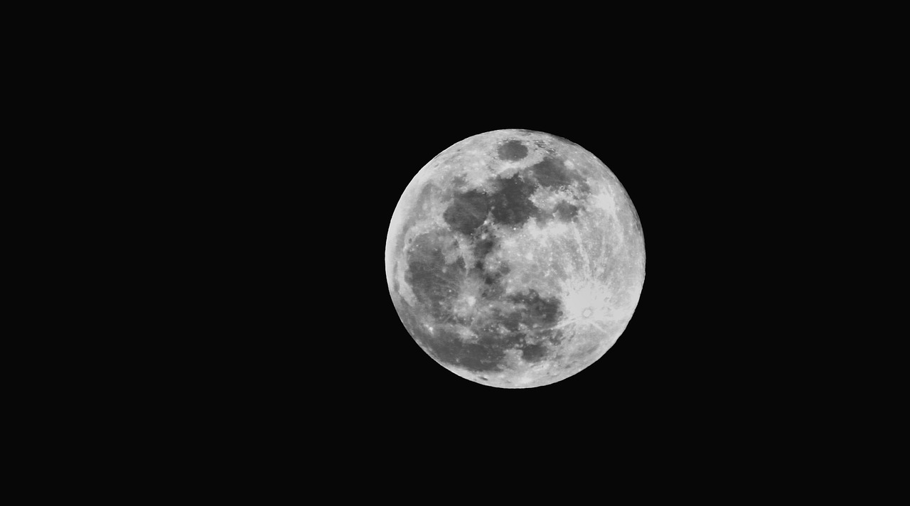 moon landscape black and white free photo