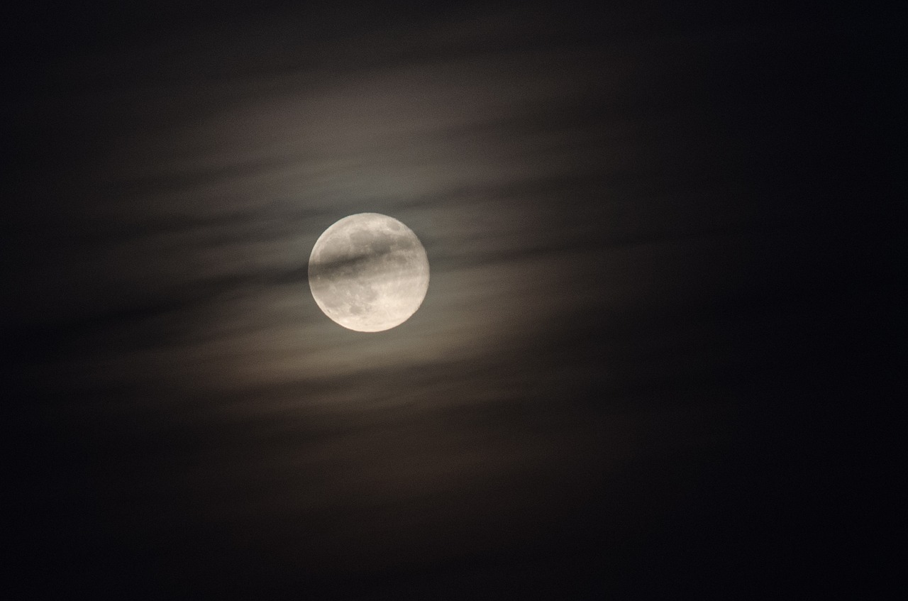 moon sky skies free photo