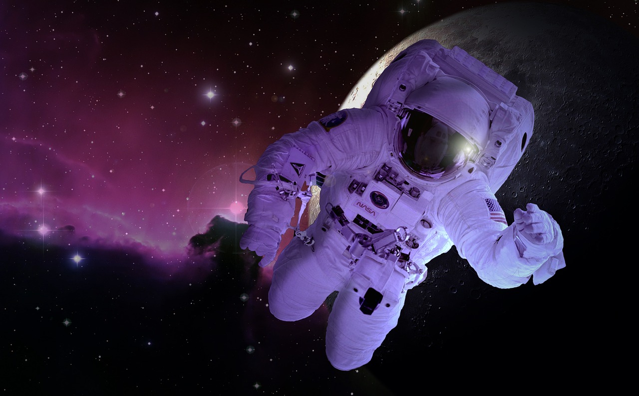 moon astronaut astronomy free photo