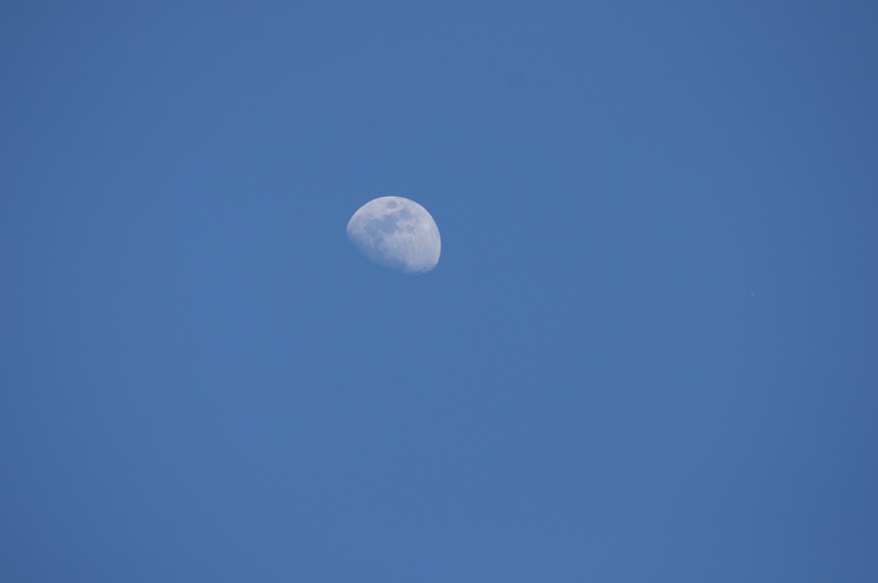moon sky day free photo
