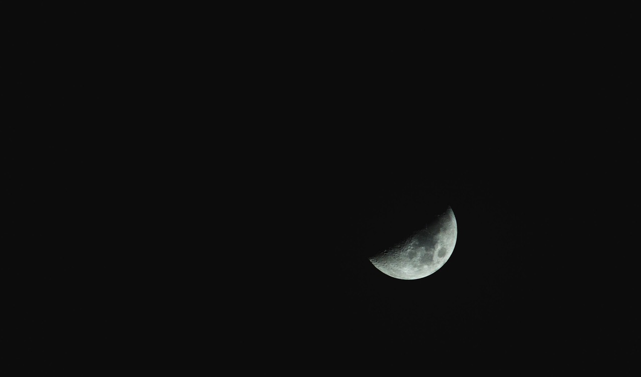 moon dark sky free photo