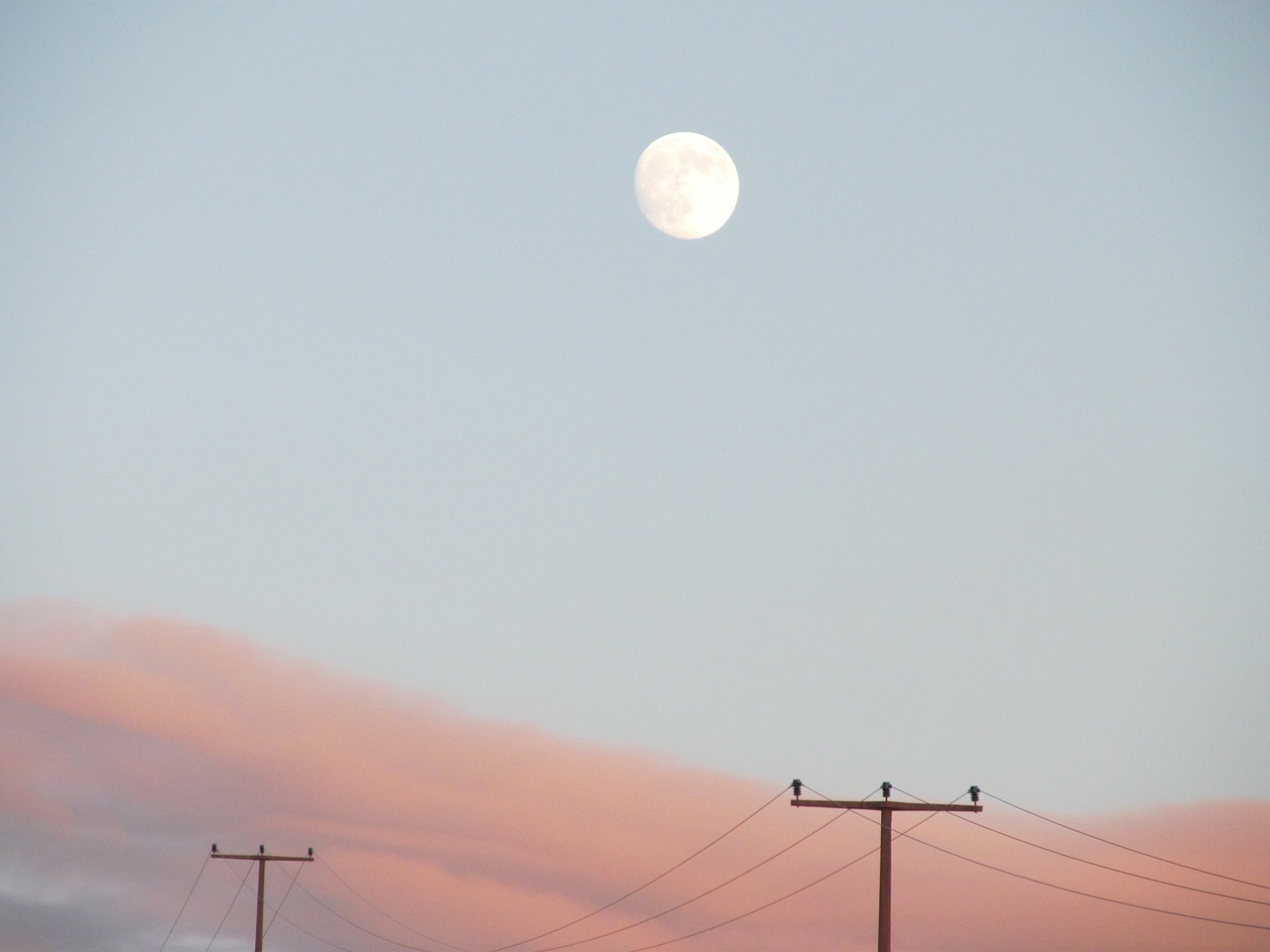 moon sky afterglow free photo