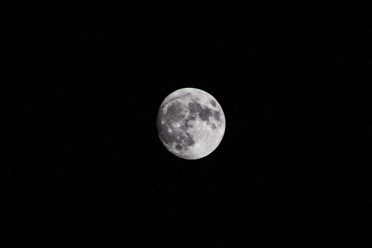 moon dark night free photo