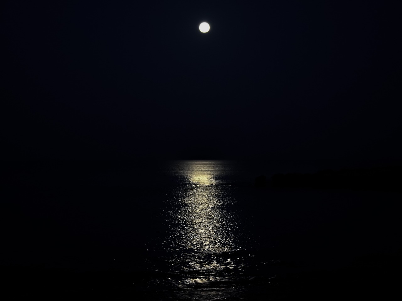 moon moonlight sea free photo