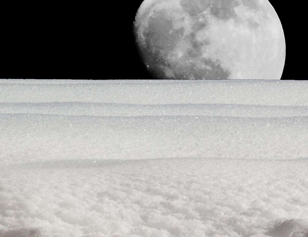 moon luna landscape free photo