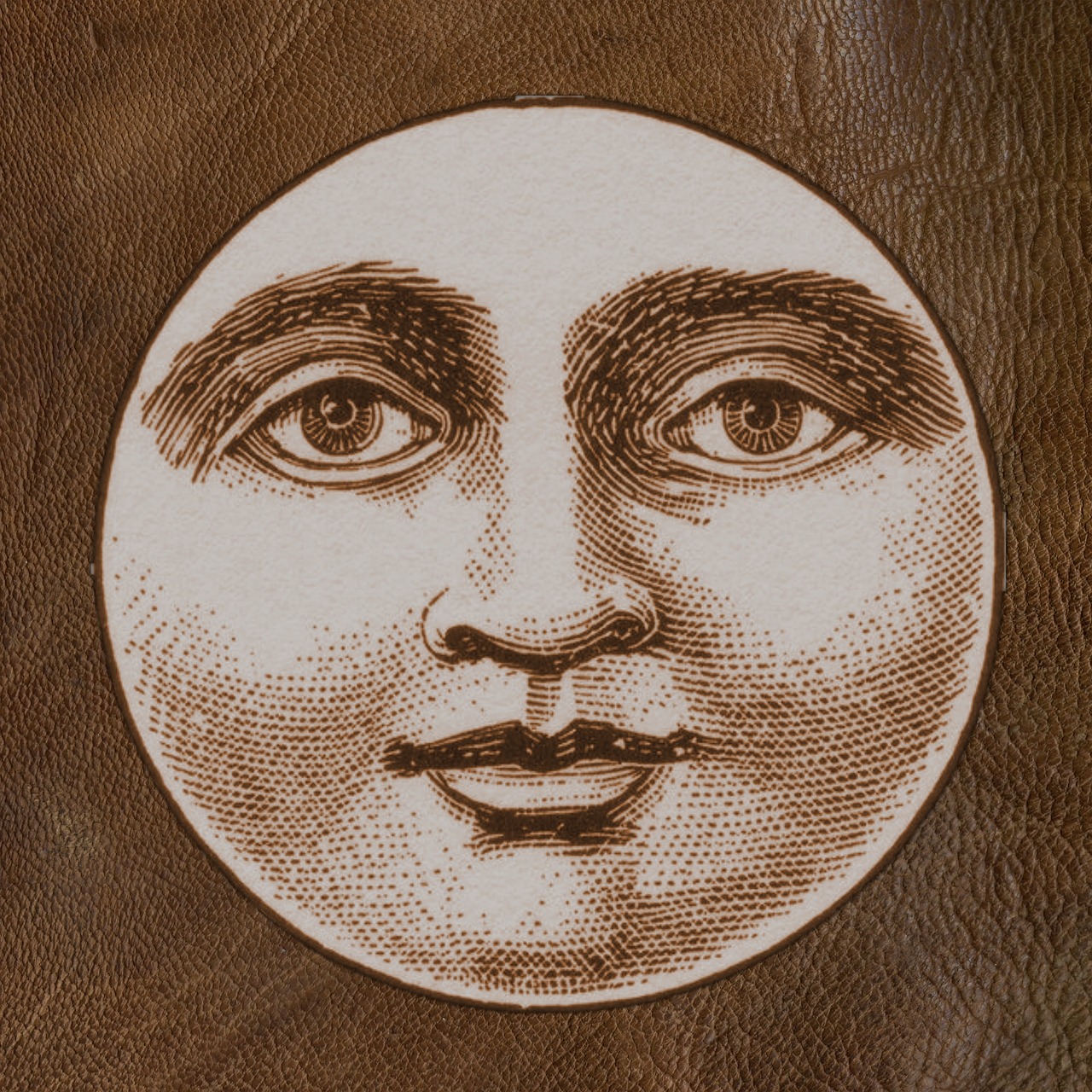 moon face vintage free photo