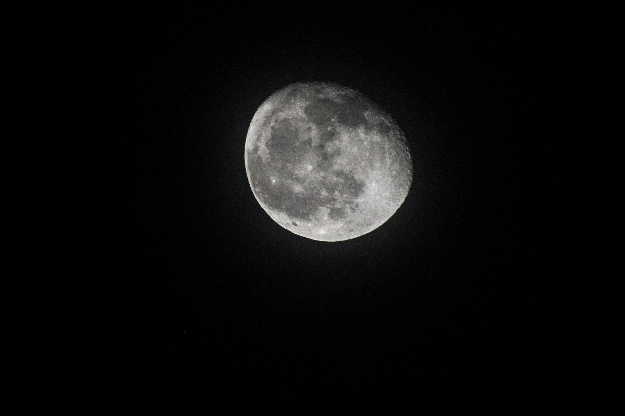 moon lunar night free photo