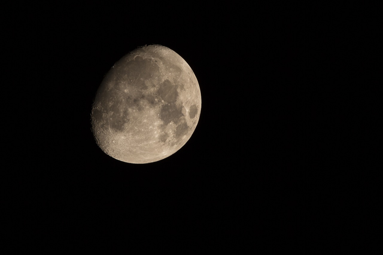 moon increasingly moon craters free photo