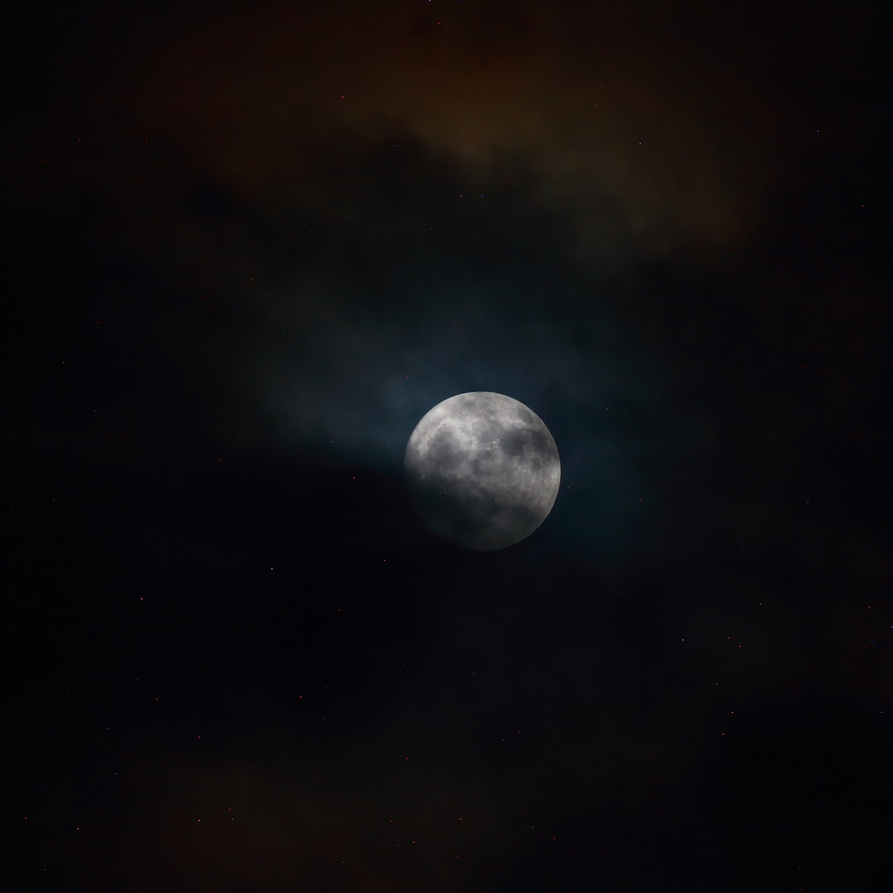 moon cloud night free photo