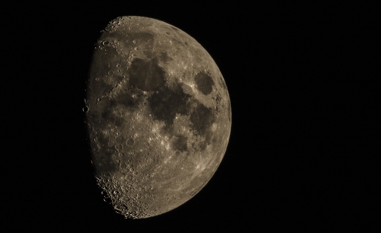 moon night night photograph free photo