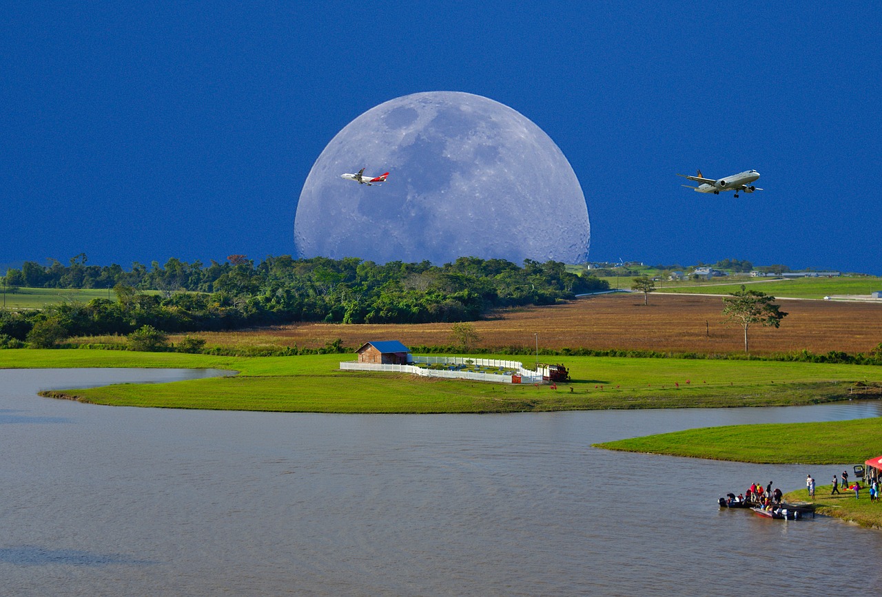 moon rural imagination free photo