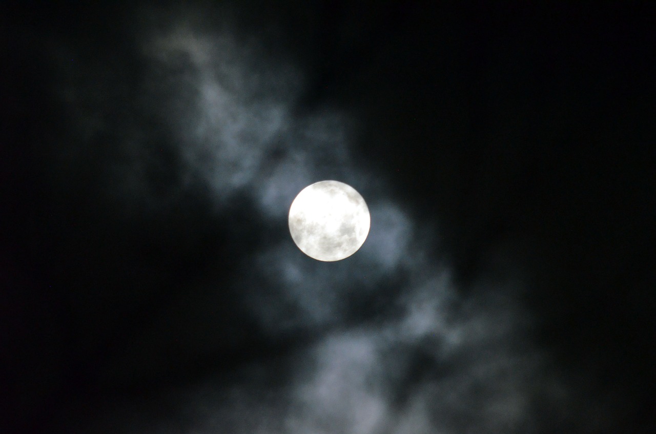 moon astronomy darkness free photo