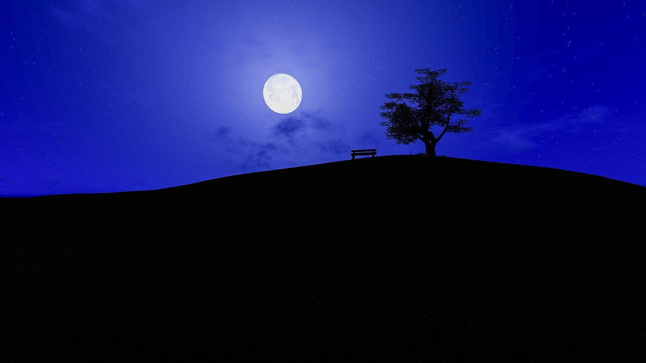 moon sky dusk free photo