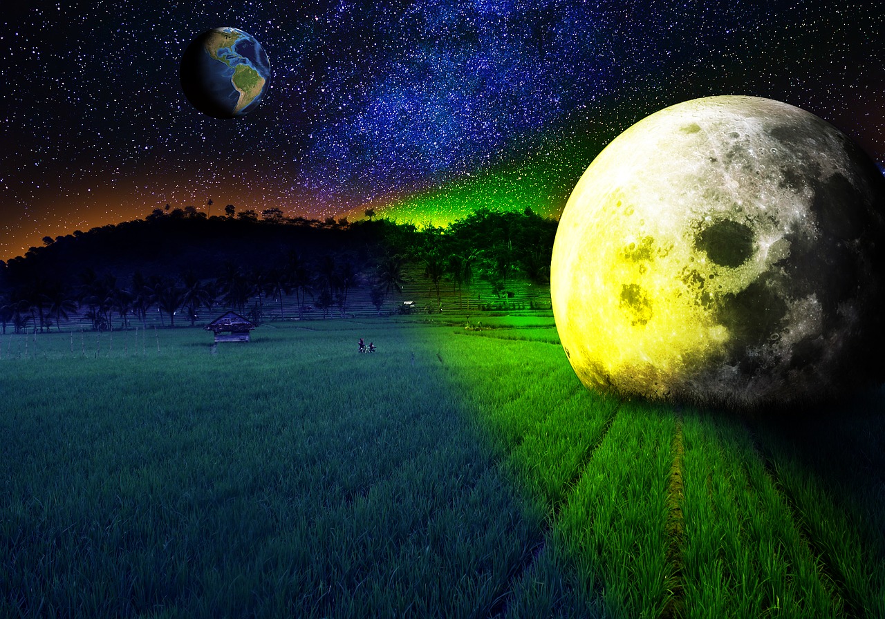 moon planet astronomy free photo