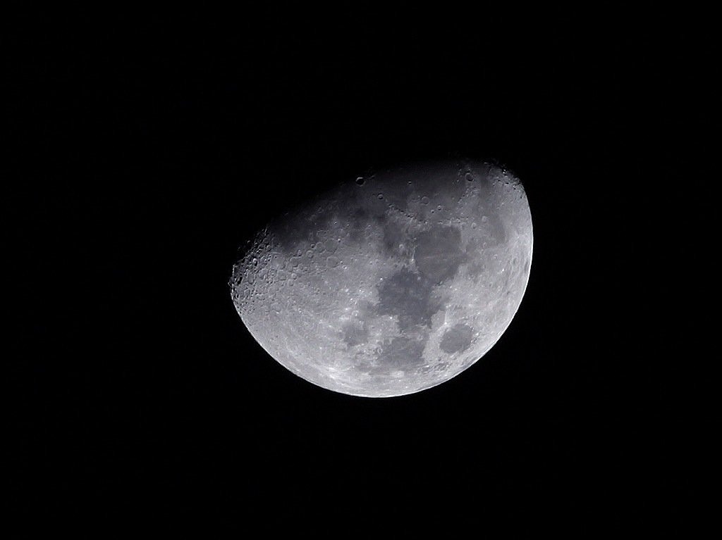 moon long exposure night photograph free photo