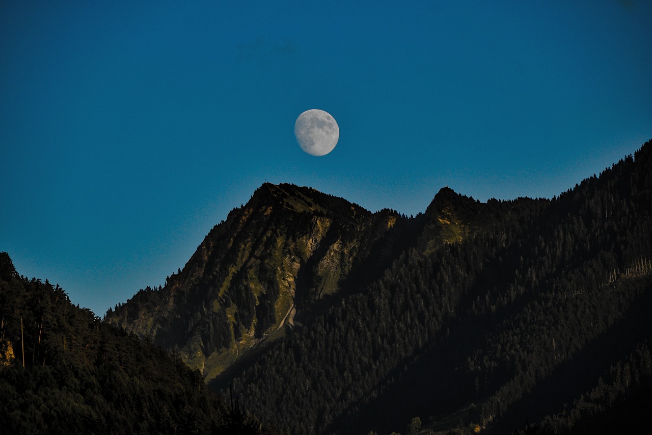 moon  twilight  atmosphere free photo