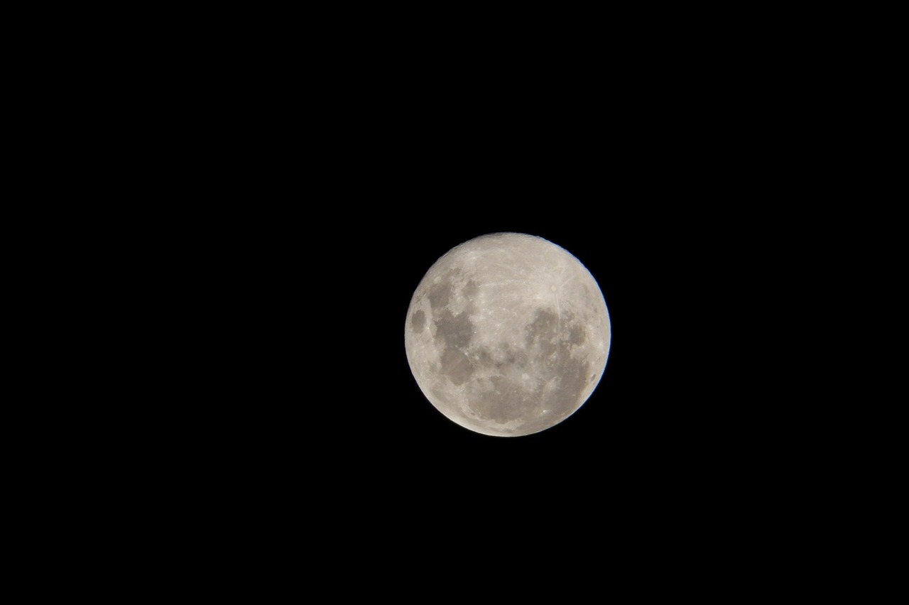 moon sky telephoto free photo