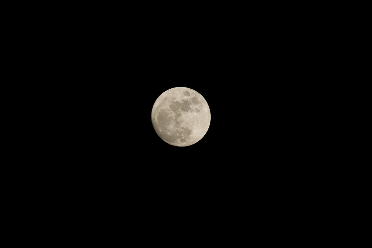 moon night black free photo