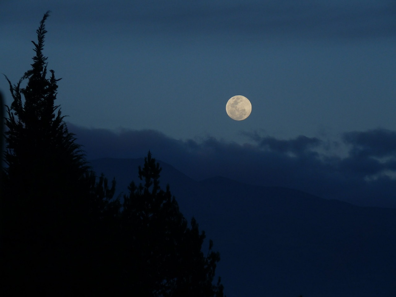 moon nature landscape free photo