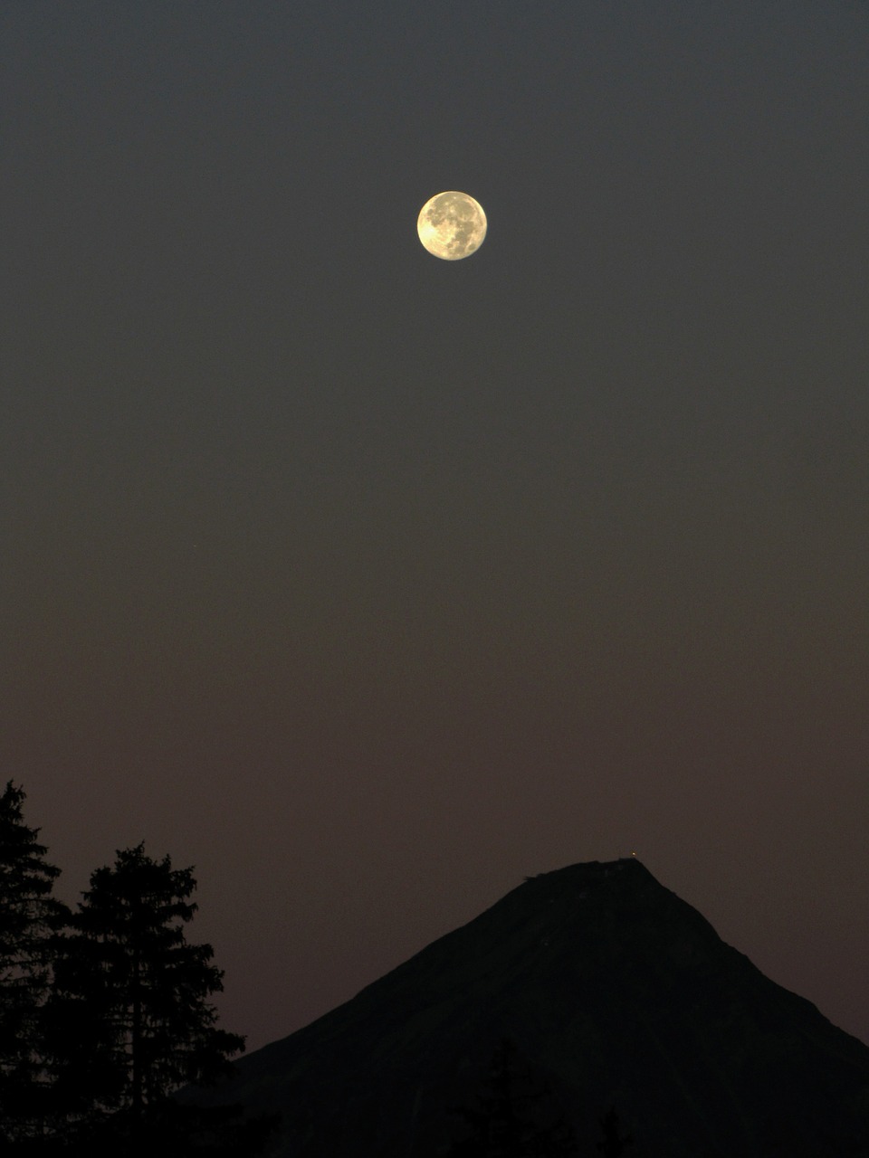 moon mountain switzerland free photo