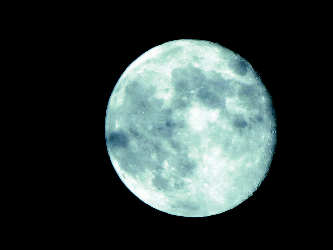 moon blue night free photo