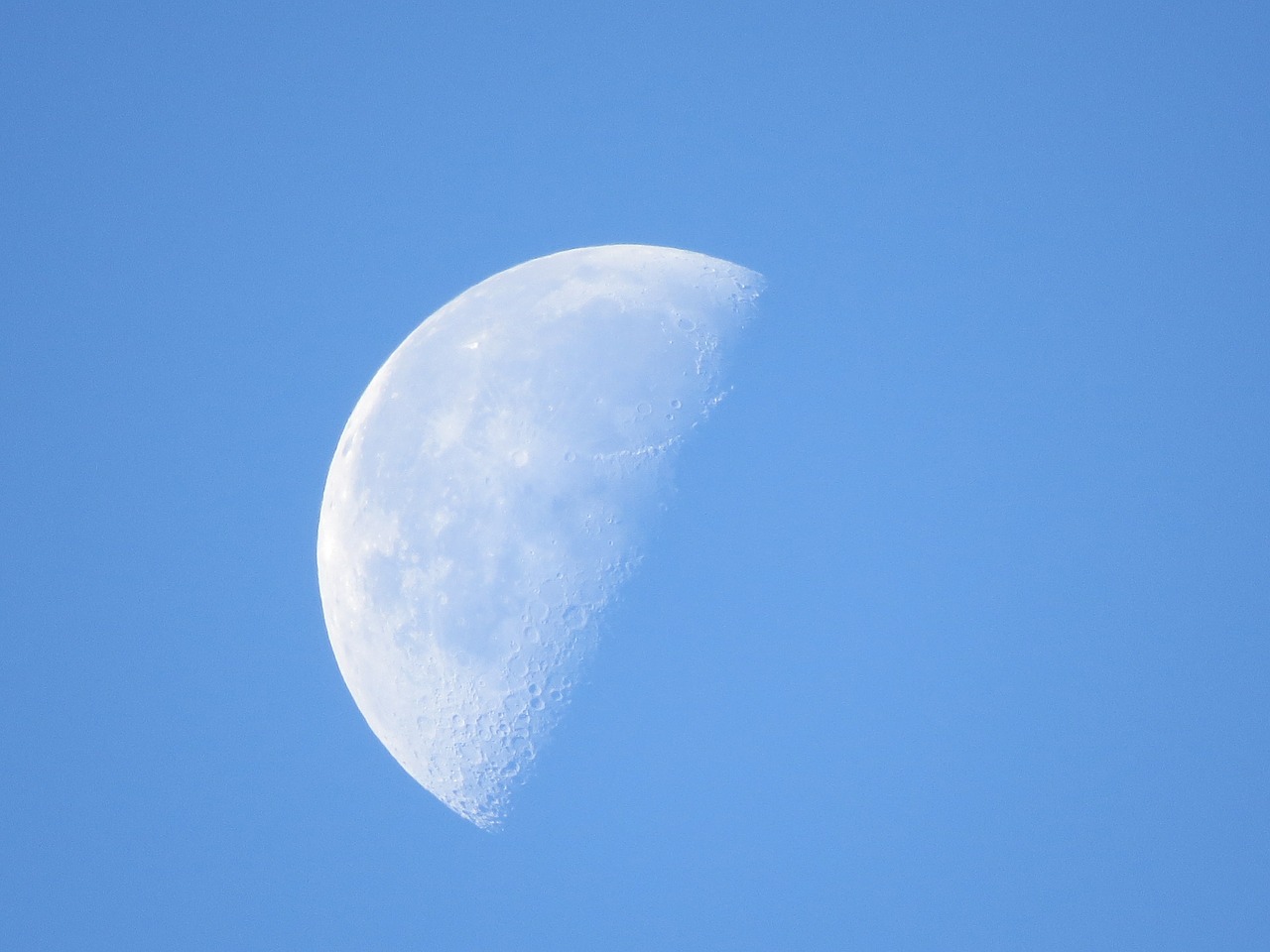 moon sky daytime free photo