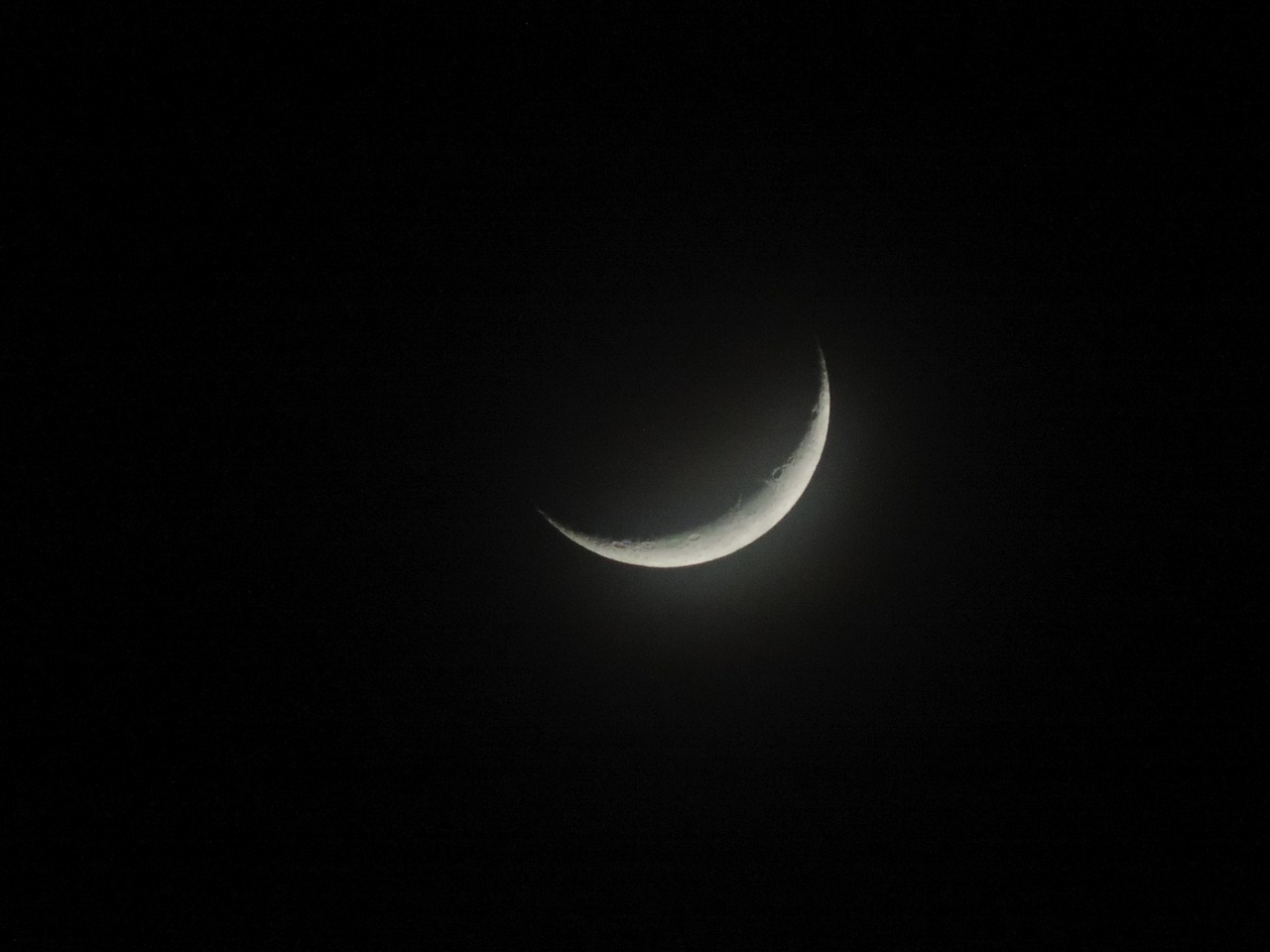 moon crescent moon night free photo