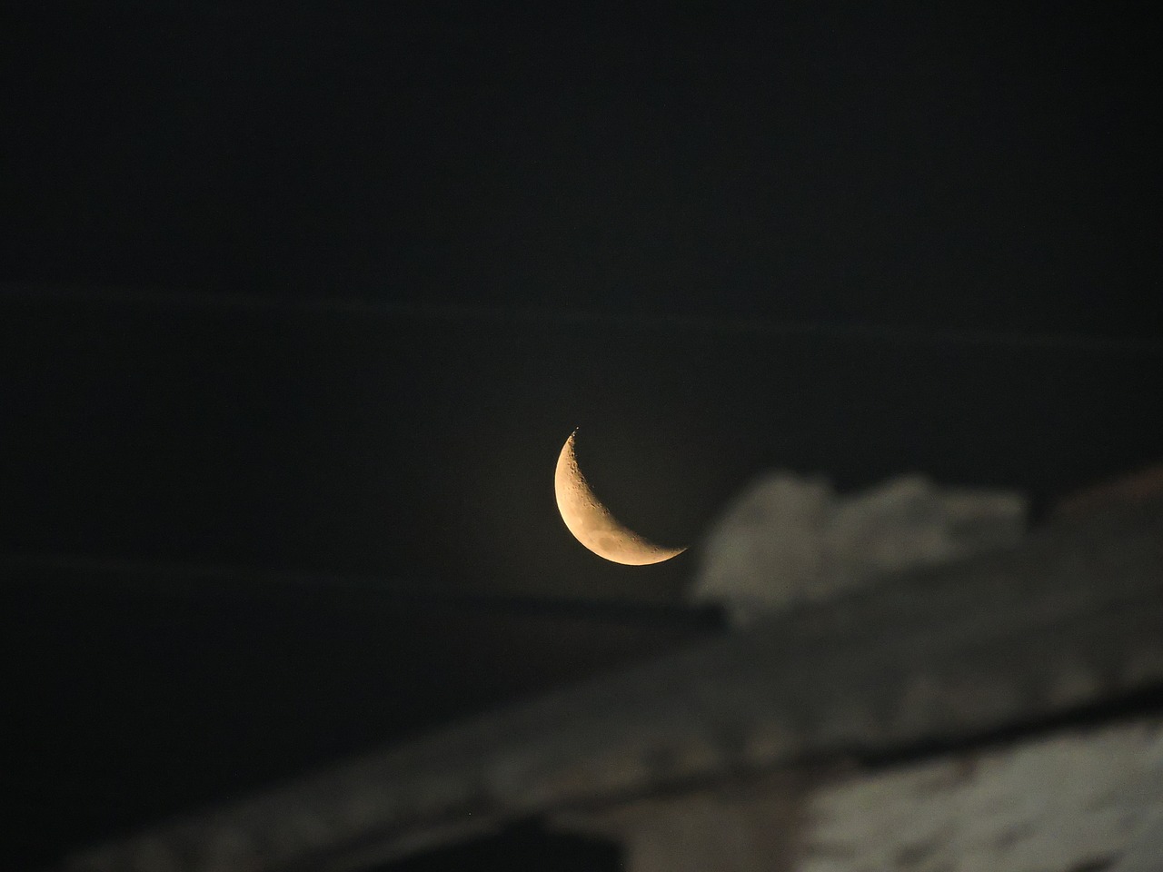 moon waning sky free photo