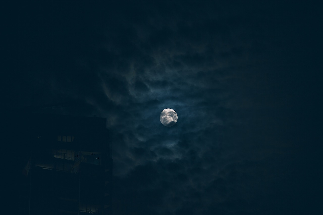 moon night sky free photo