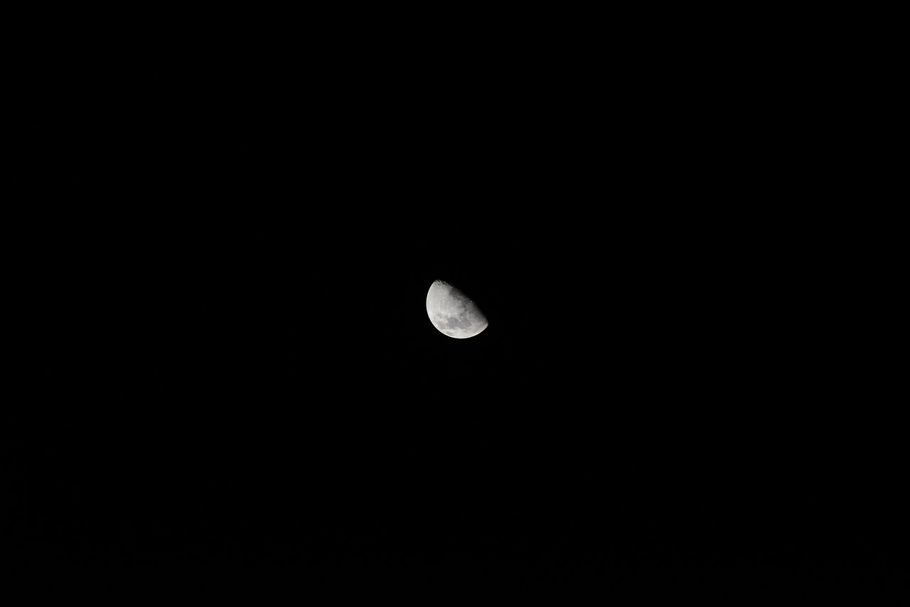 moon night darkness free photo
