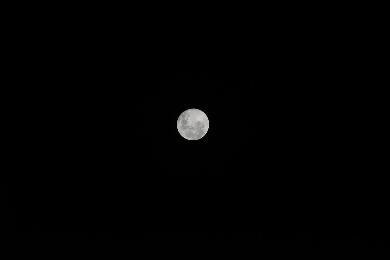 moon night darkness free photo
