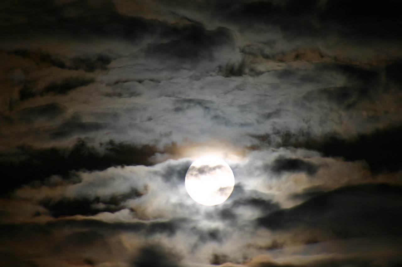 moon night sky free photo