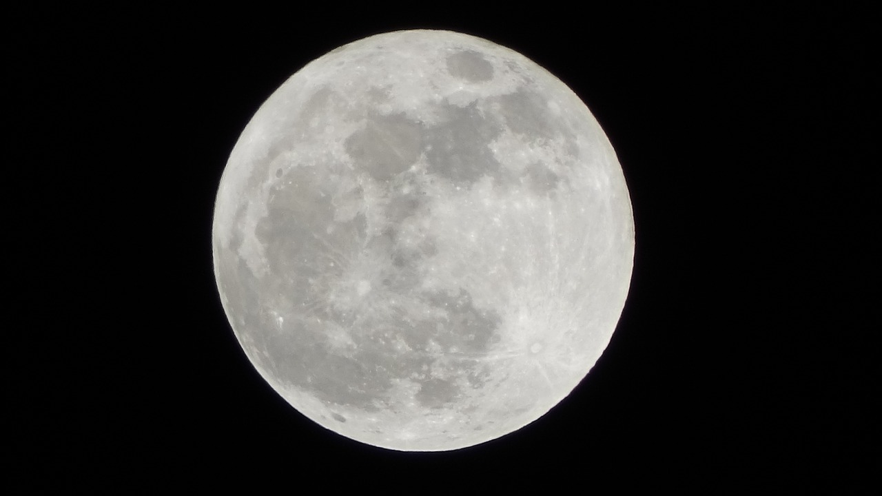 moon sky crater free photo