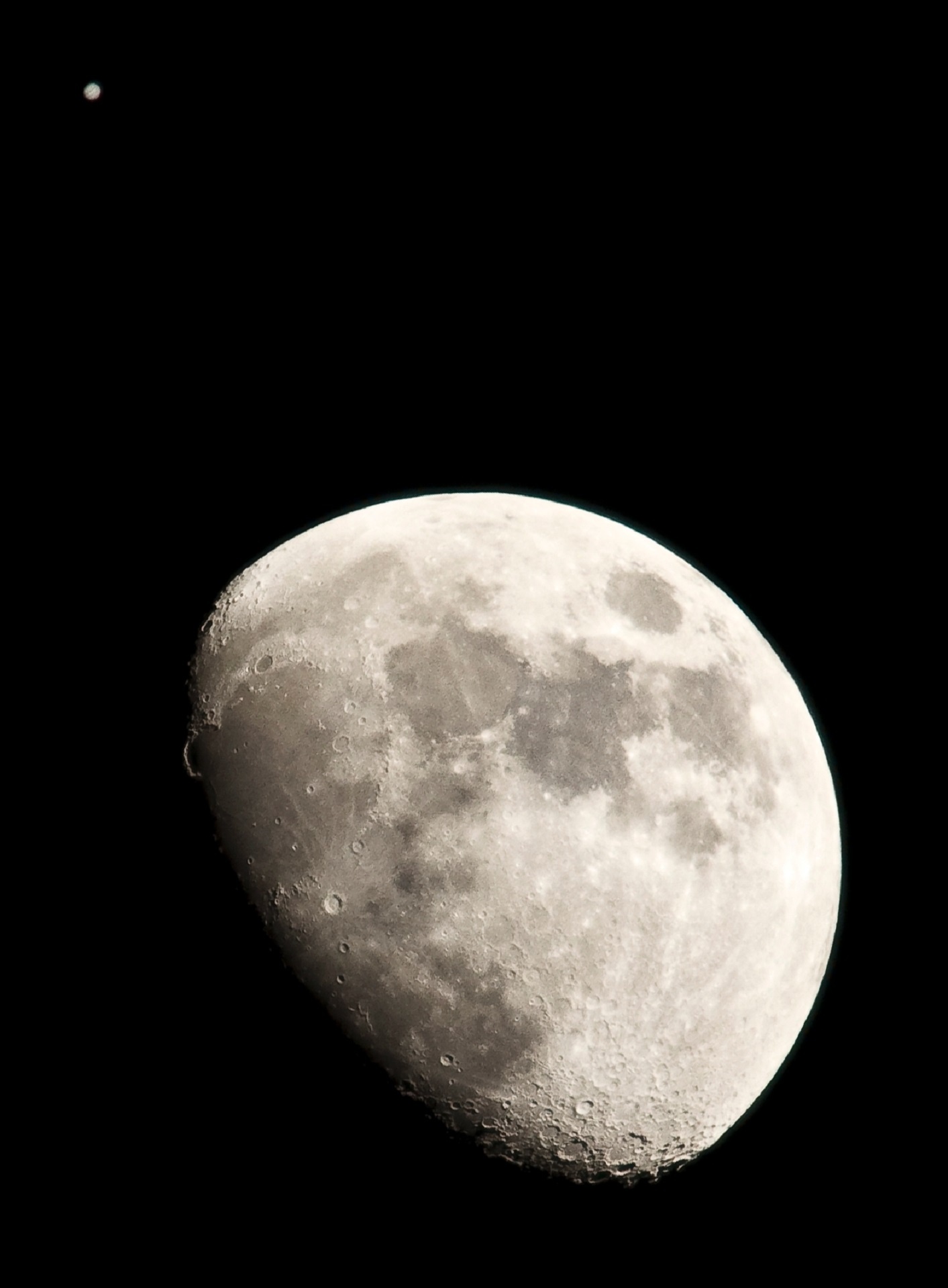 moon jupiter lunar free photo