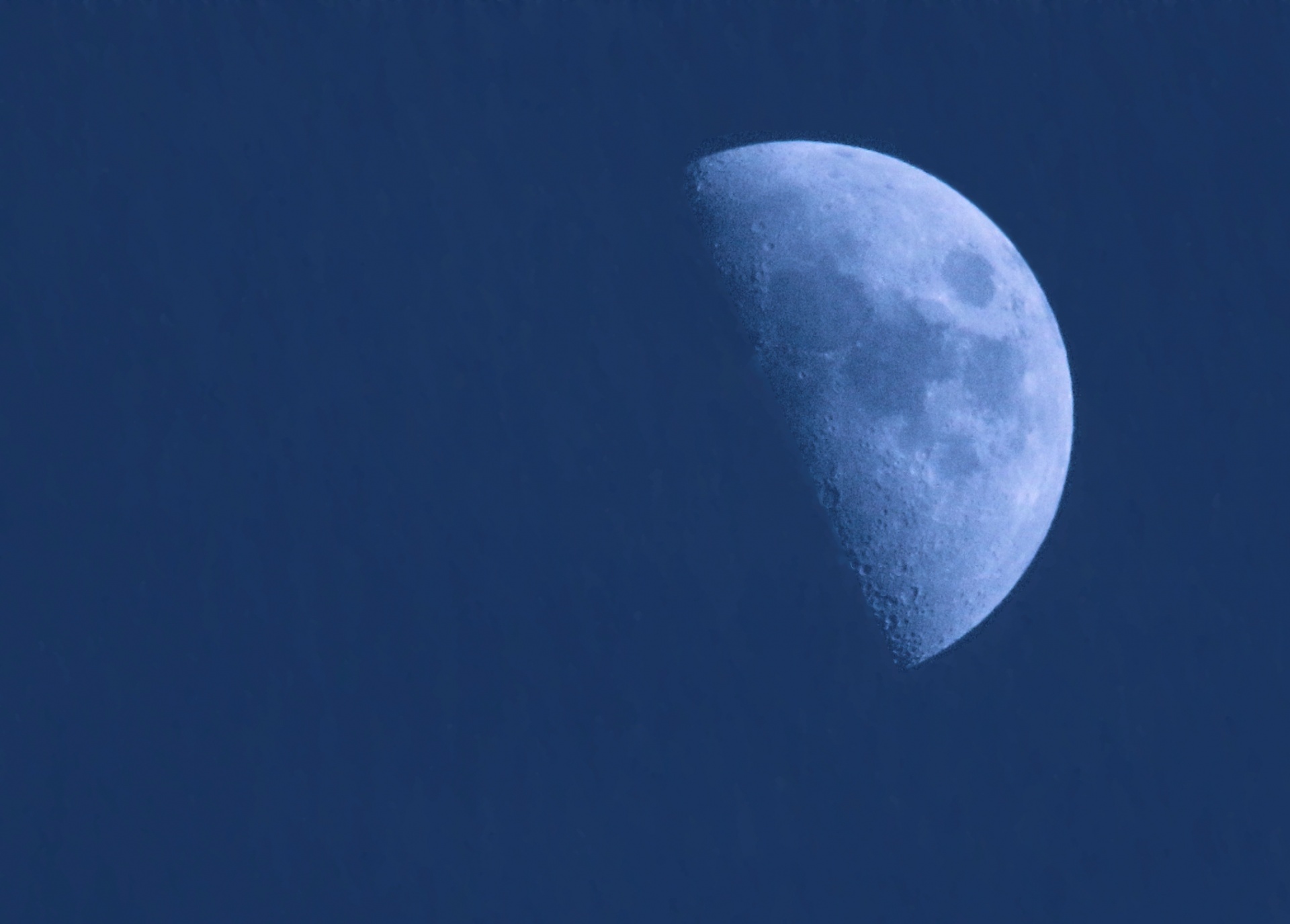 moon sky blue free photo