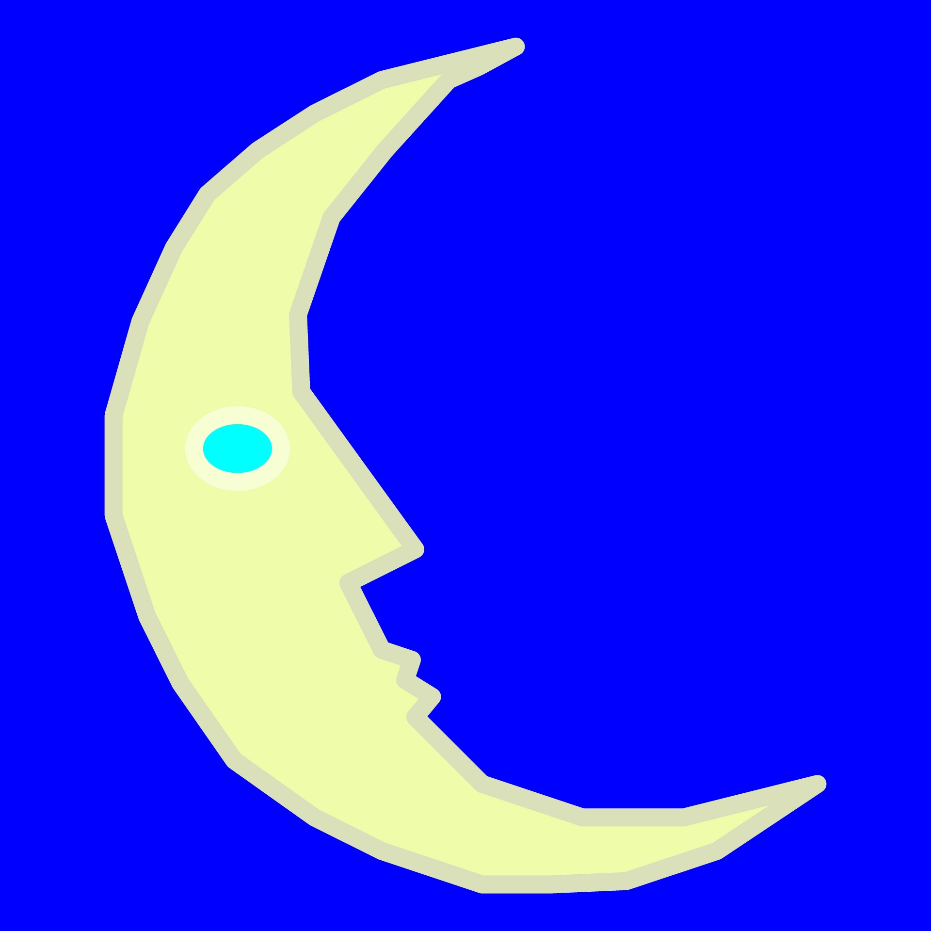 moon caricature yellow free photo