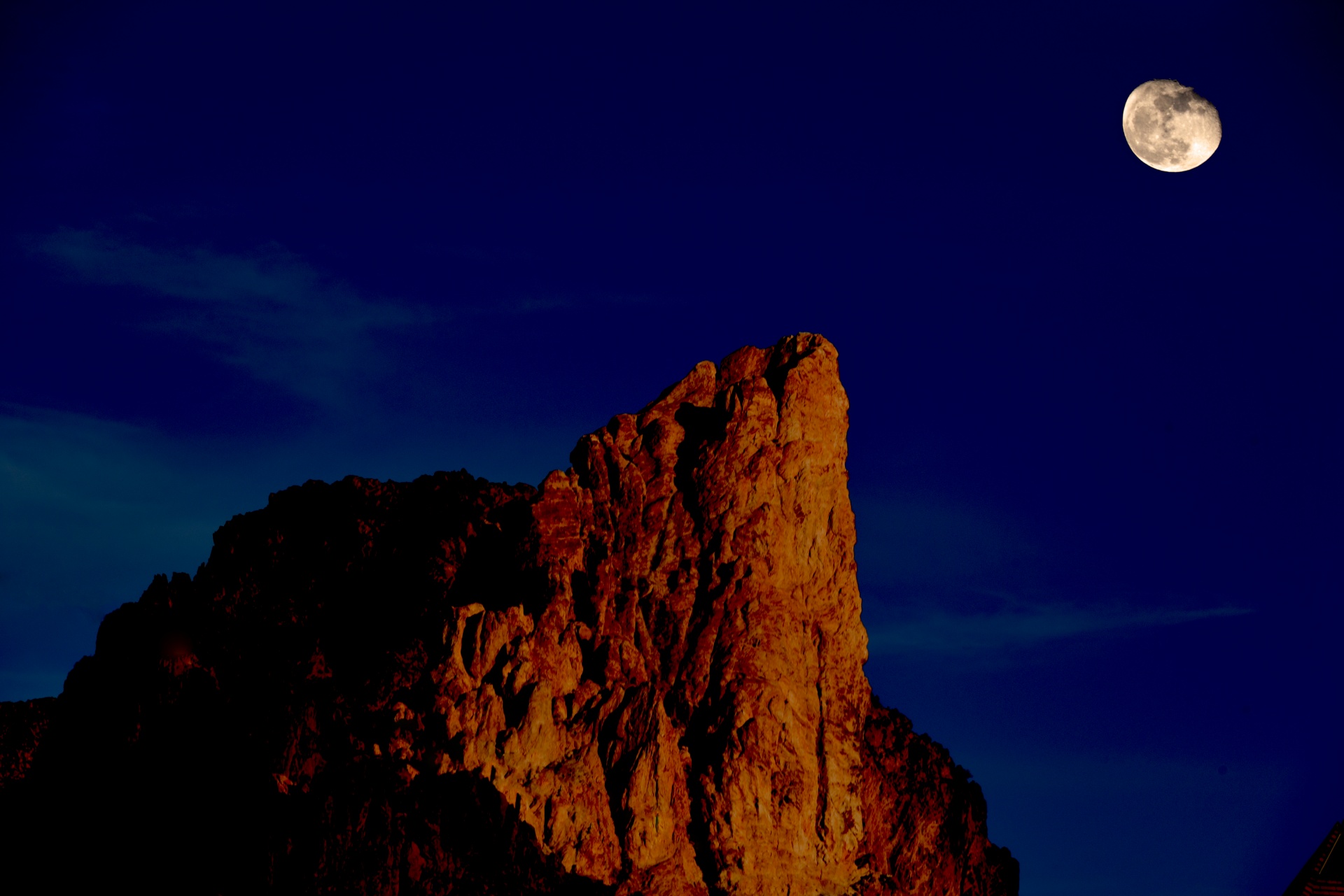 mountain moon rock free photo