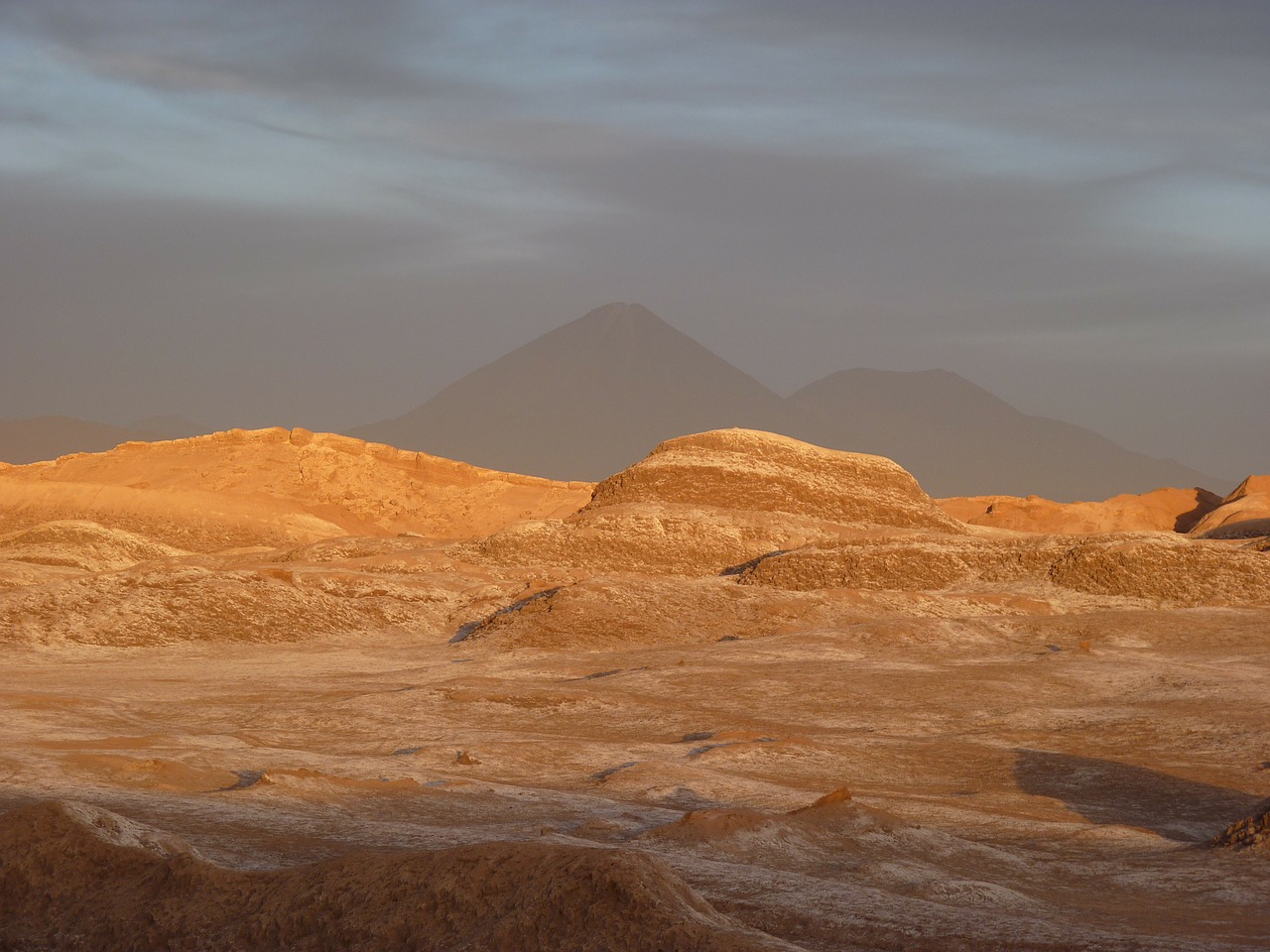 moon valley chile desert free photo