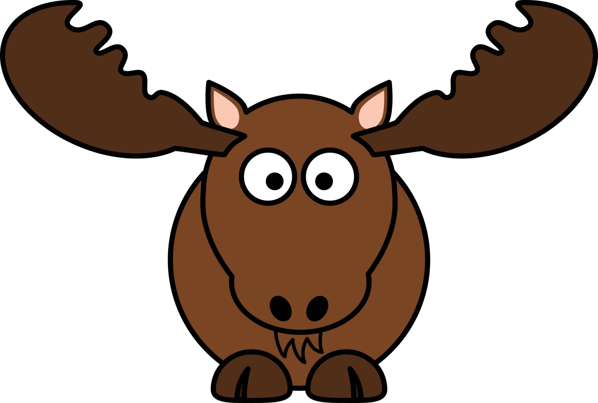 moose cartoon cute free photo