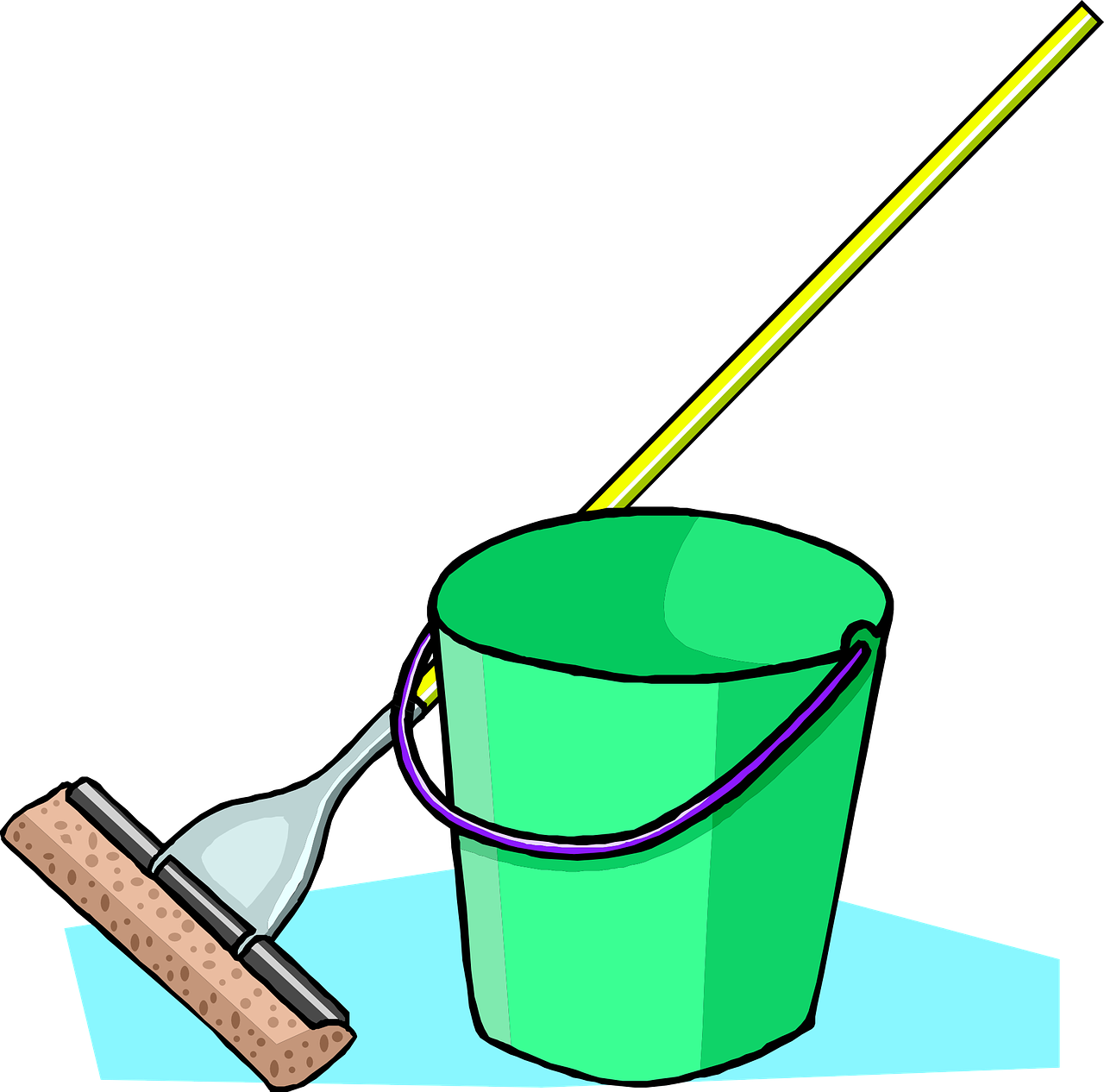 mop,bucket,mopping,wipe,swipe,cleaning,housework,hygiene,housekeeping,free vector graphics,free pictures, free photos, free images, royalty free, free illustrations, public domain