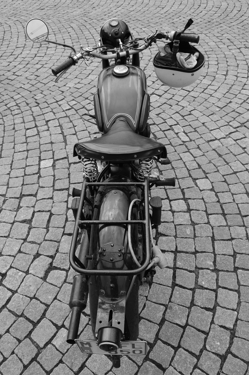moped moto bicycle free photo