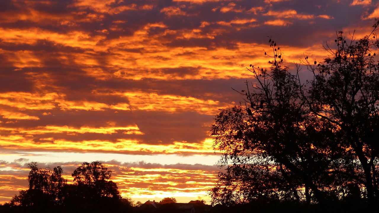 morgenrot sunrise clouds free photo