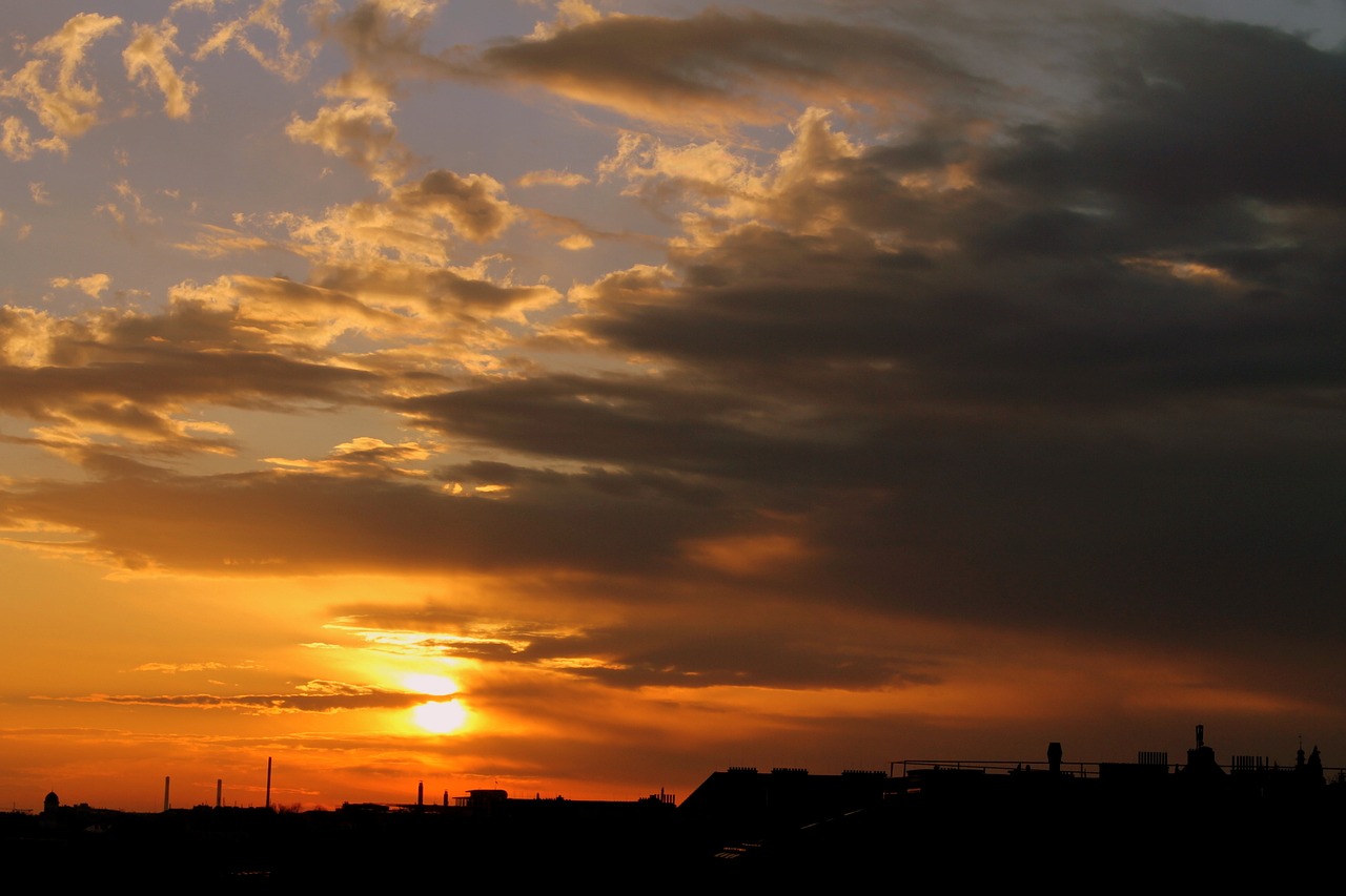 morgenrot sunrise skies free photo