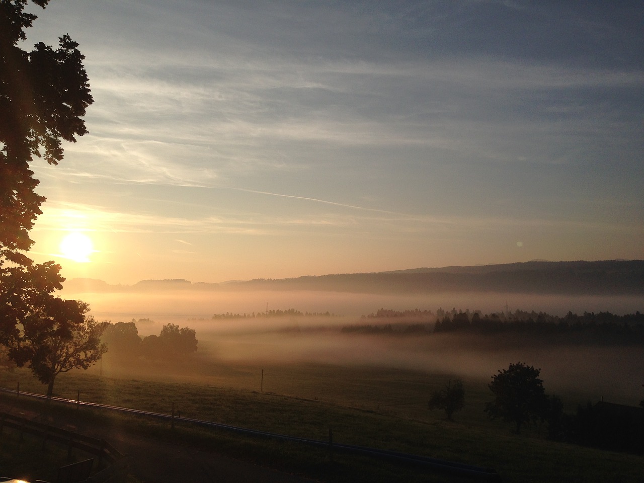 morning  dawn  fog free photo