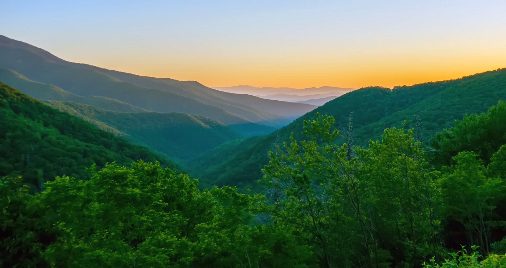 morning after blue ridge mountains parkway free photo